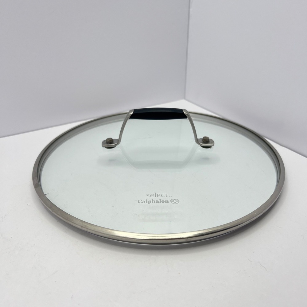 Calphalon Clear Glass Replacement Lid 10" Pot Pan Cover Stainless Steel Rim